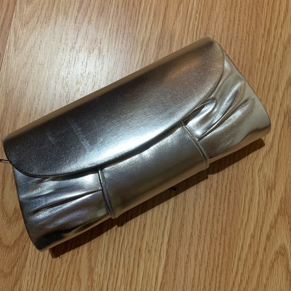 Silver Clutch Purse.